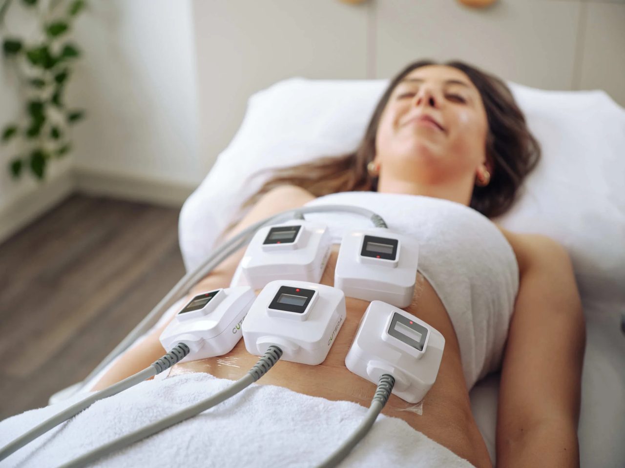 A TruSculpt body contouring session
